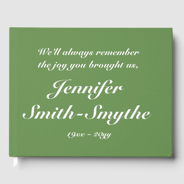 Elegant och journalbok gästböcker (Framsida)