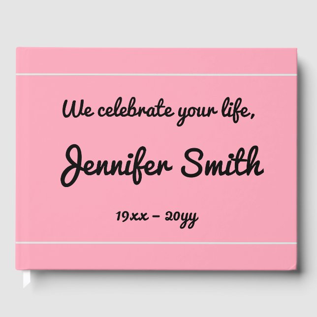 Elegant och journalbok gästböcker (Framsida)