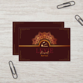 Elegant och Klassisk Nagelteknik Rekommendation Visitkort