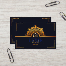 Elegant och Klassisk Nagelteknik Rekommendation Visitkort