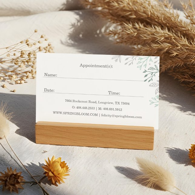 Elegant och Logotyp för tandtråd Träd Visitkort (Elegant & Regal Dental Tooth Tree Logo Appointment Business Card)