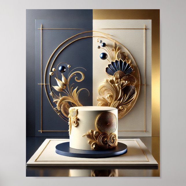 Elegant och luxurisk kummeldesign poster (Framsidan)