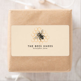 Elegant och minimalistisk avkastning för honungsbi fraktsedel