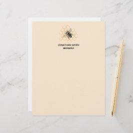 Elegant och minimalistisk biodlare för honung brevhuvud