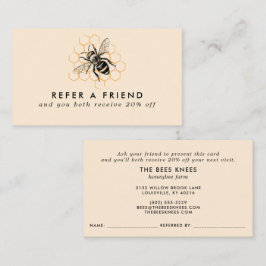 Elegant och minimalistisk biodlare för honung rabattkort