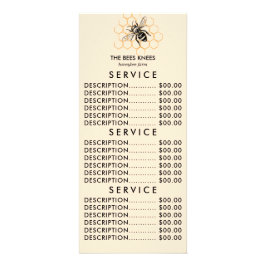 Elegant och minimalistisk biodlare för honung reklamkort