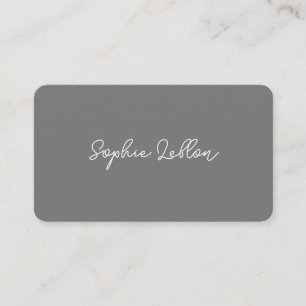 Elegant och minimalistiskt enkelt enkelt enkelt Gr Visitkort