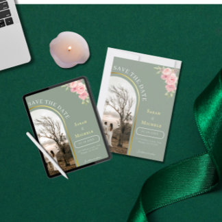 Elegant och minimalistiskt enkelt spara datumkorte spara datumet