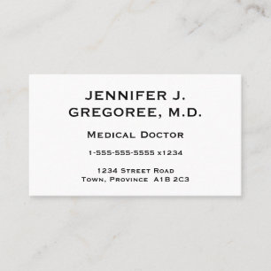 Elegant och minsta medicinsk doktorvisitkort visitkort