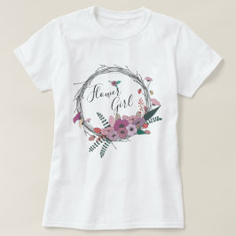 Elegant och modern blomsterblomma t shirt