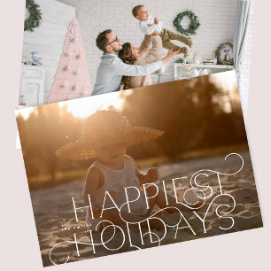 Elegant och modern CHRISTMAS-foto - AKTUELLT Julkort