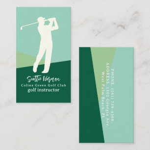 Elegant och modern golfklubb visitkort