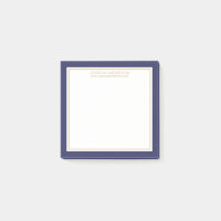 Elegant och modern marin/vit/Guld-Personlig