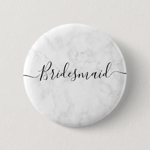 Elegant och modern marmor maid of honor knapp