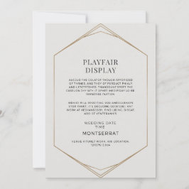 Elegant OCH Modern Minimalistisk Geometrisk Inbjudningar