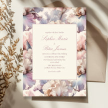 Elegant och modern  och Mauve Flower Bröllop