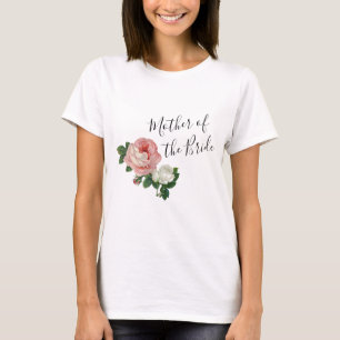 Elegant och moderna blommor ro budens mamma t shirt