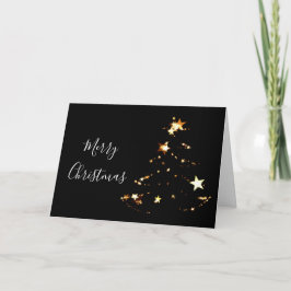 Elegant och moderna God jul Guld Stars Kort