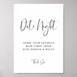 Elegant och moderna kvällstävlingar poster
