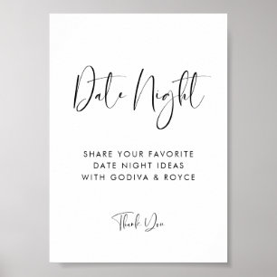Elegant och moderna kvällstävlingar poster