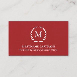 Elegant och moderna Student-Affärskort