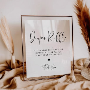 Elegant och modernt racktecken poster