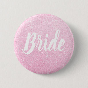 Elegant och modernt ro glitter brud bröllop knapp