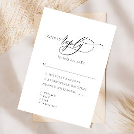 Elegant och modernt svarskort för RSVP OSA Kort
