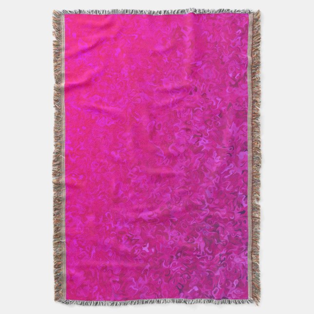 Elegant och nutida rosa i abstrakt mönster filt (Framsidan Vertikal)