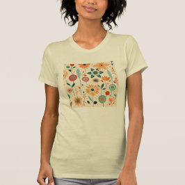 Elegant och ömtåliga blommor t shirt