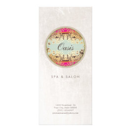 Elegant och ornate Cosmetology Salon and Spa Reklamkort