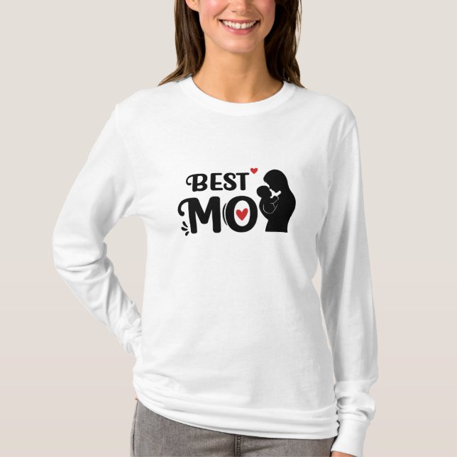 Elegant och Personlig av mamma T Shirt (Framsida)