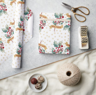 Elegant och ren julklapp mönster presentpapper