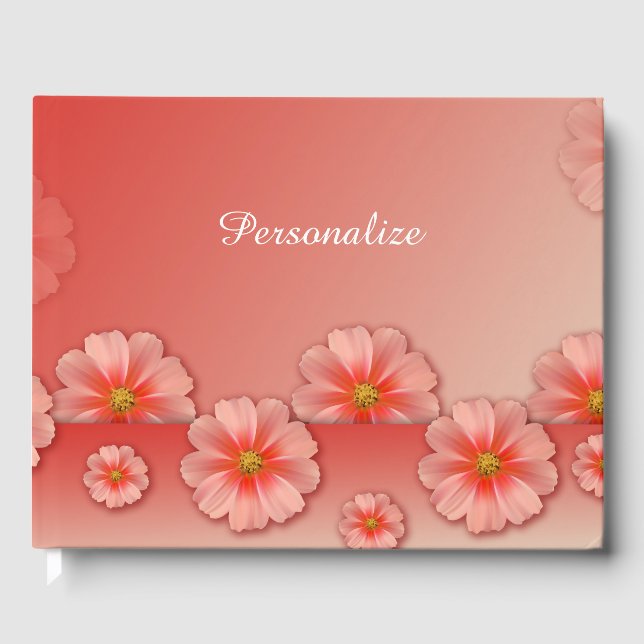 Elegant och Ro för romsk persikobild Gästböcker (Framsida)