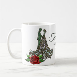Elegant och romantisk vintage. kaffemugg