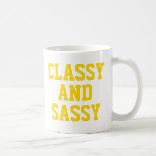Elegant och sassy-mugg   Söt rosa humor sloganmugg Kaffemugg