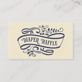 Elegant och Snyggt Diaper Raffle Biljett Tilläggskort