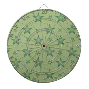 Elegant och Snyggt Olive Stars på Sage Grönt Darttavla