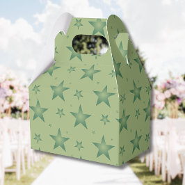 Elegant och Snyggt Olive Stars på Sage Grönt Presentaskar