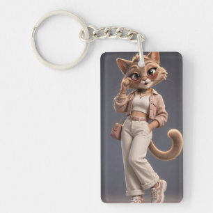 Elegant och Stilfull 3D Animerad Katt Karaktärsdes