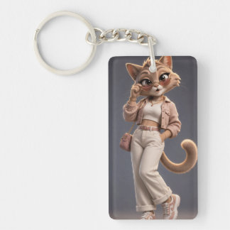 Elegant och Stilfull 3D Animerad Katt Karaktärsdes
