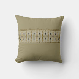 Elegant och stilfull inspirerande guldbeige kudde