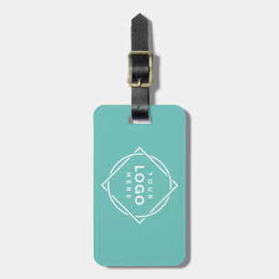 Elegant och svartvit QR-kod Bagagebricka