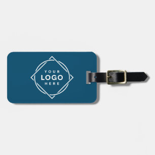 Elegant och svartvit QR-kod Bagagebricka
