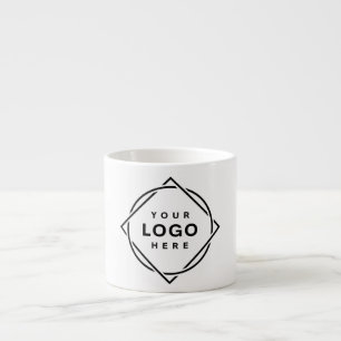 Elegant och svartvit QR-kod Espressomugg