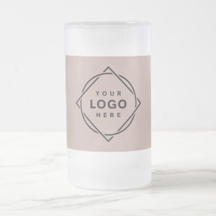 Elegant och svartvit QR-kod Frostat Ölglas