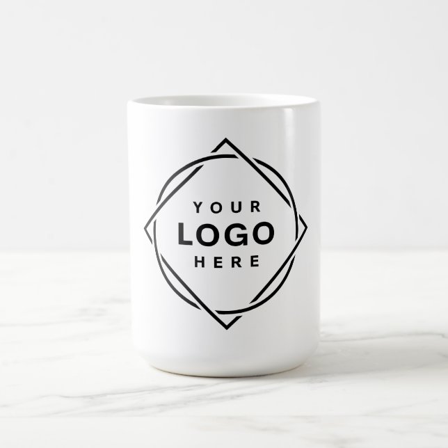 Elegant och svartvit QR-kod Kaffemugg (Center)