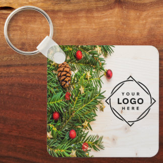 Elegant och svartvit QR-kod Nyckelring