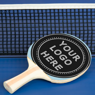 Elegant och svartvit QR-kod Pingisracket