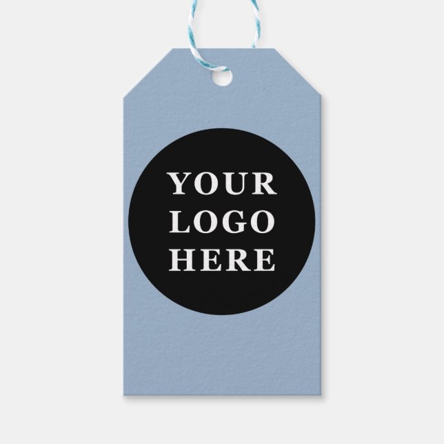 Elegant och svartvit QR-kod Presentetikett (Framsidan)